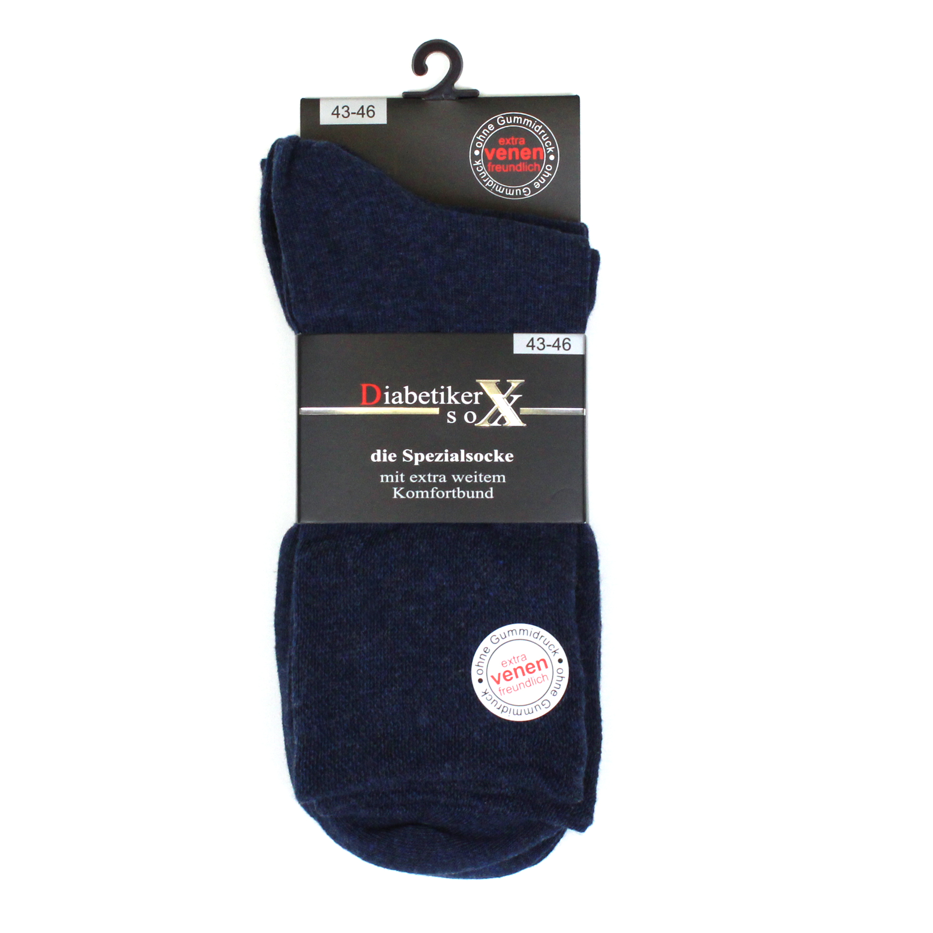 Diabetiker Socken marine