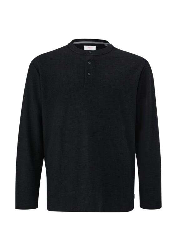 T-Shirt Serafino langarm