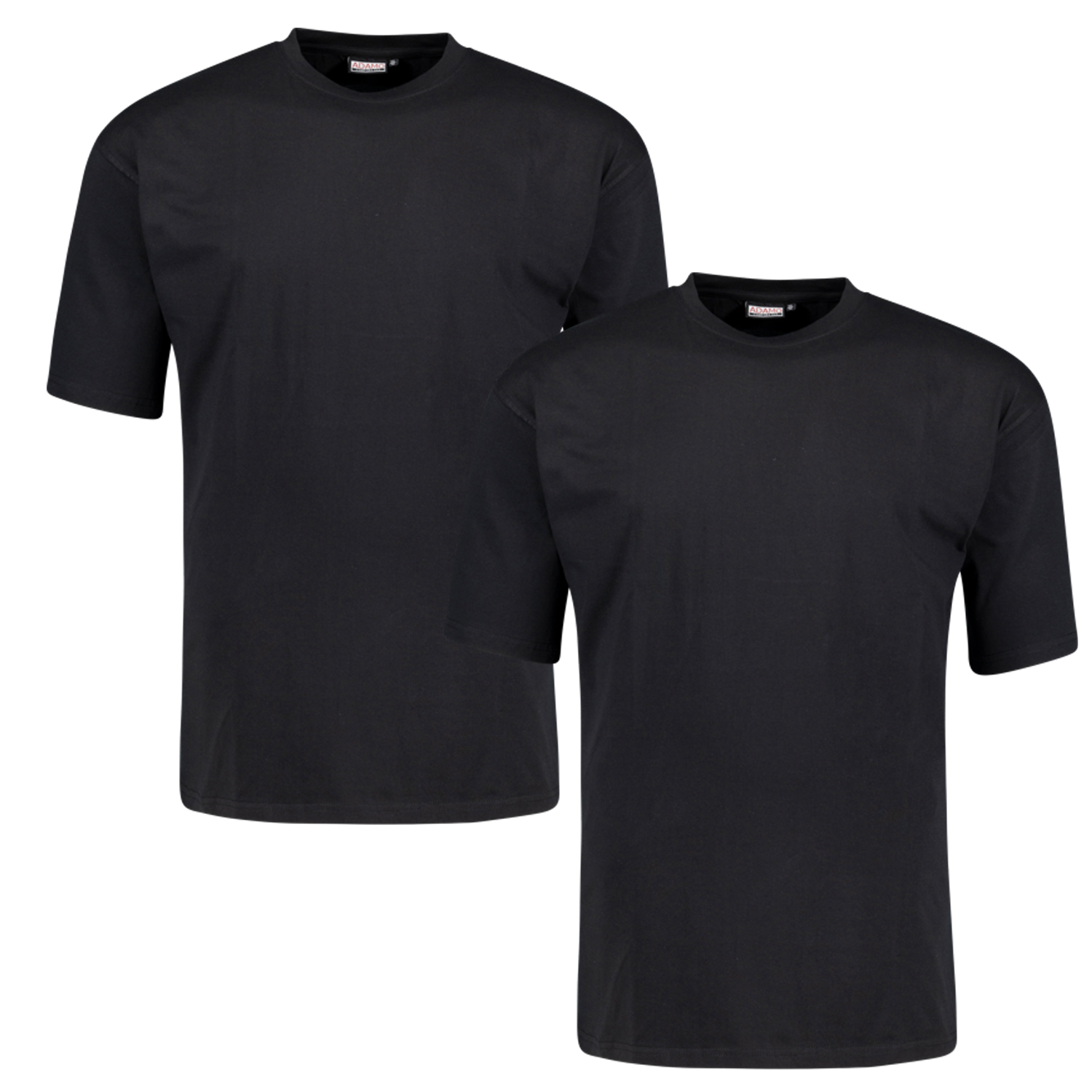 Rundhals T-Shirt kurzarm Doppelpack