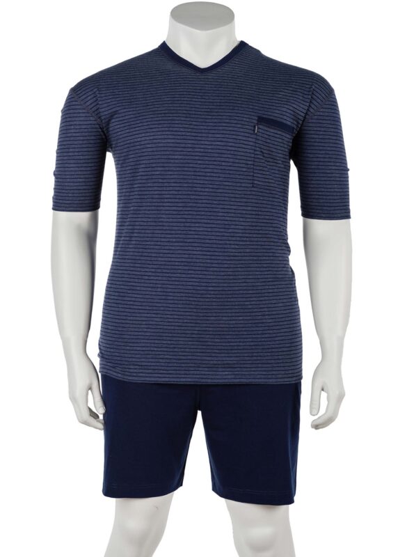 V-Ausschnitt Pyjama Jersey kurz