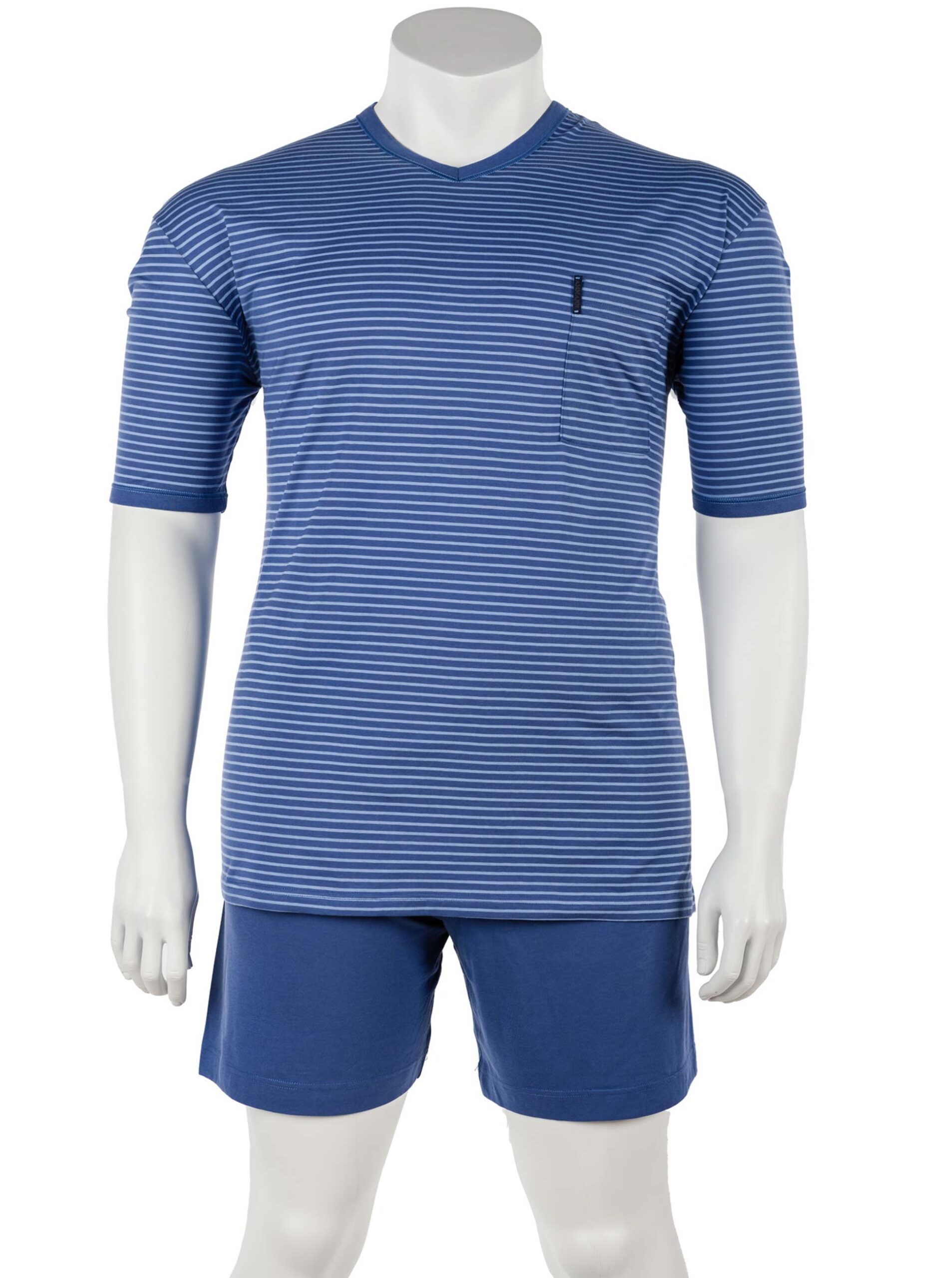 V-Ausschnitt Pyjama Jersey kurz