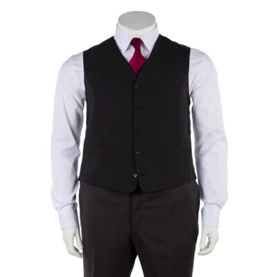 Anzug Weste einreihig in marine, anthrazit oder schwarz