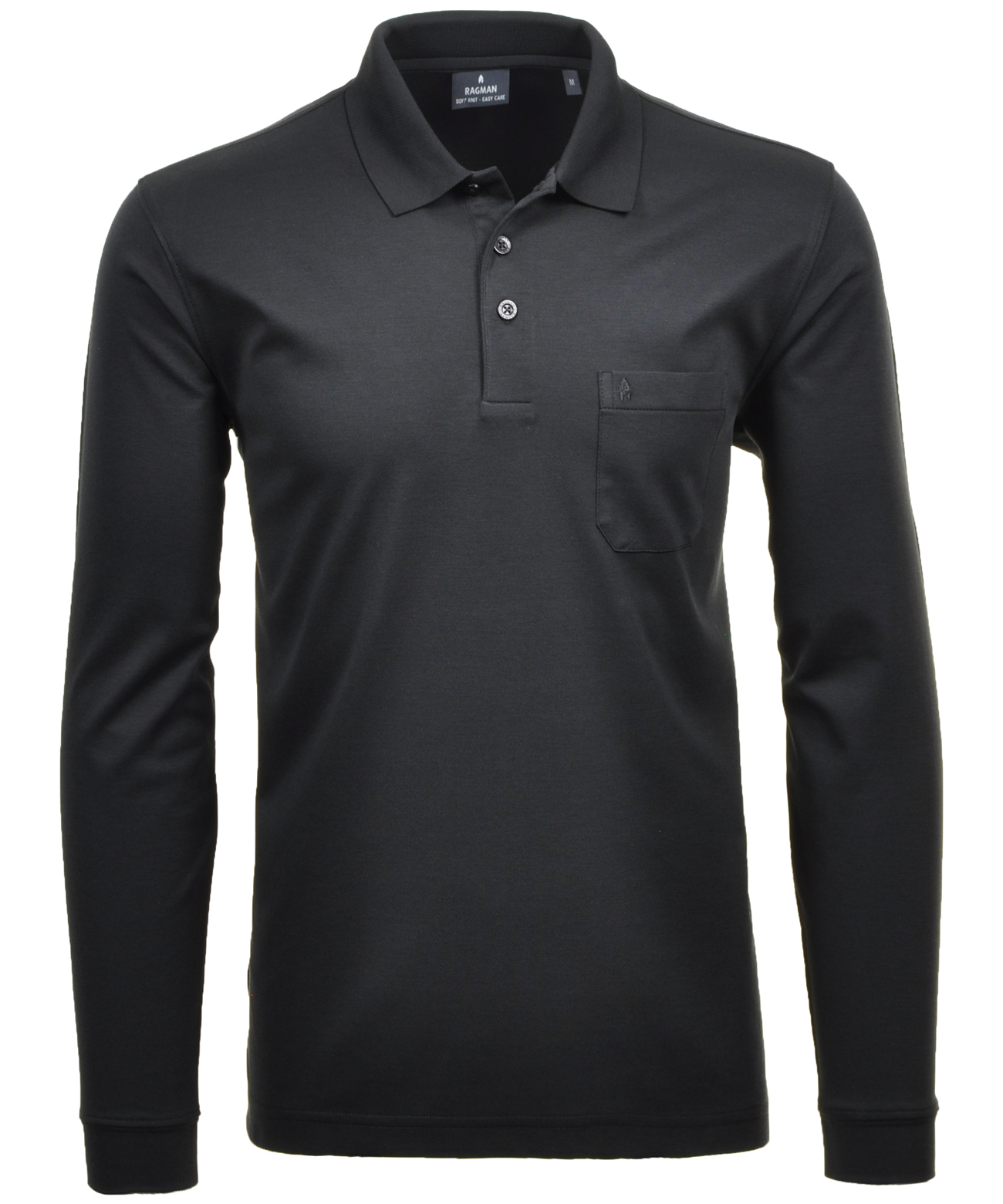 Poloshirt langarm Interlock