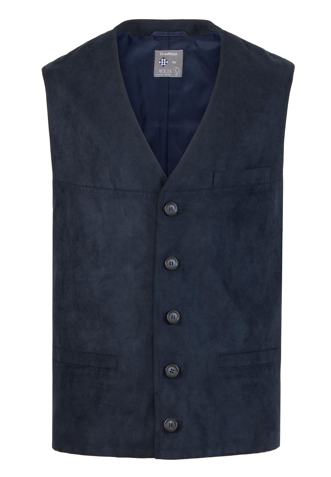 Gilet in Velourslederoptik